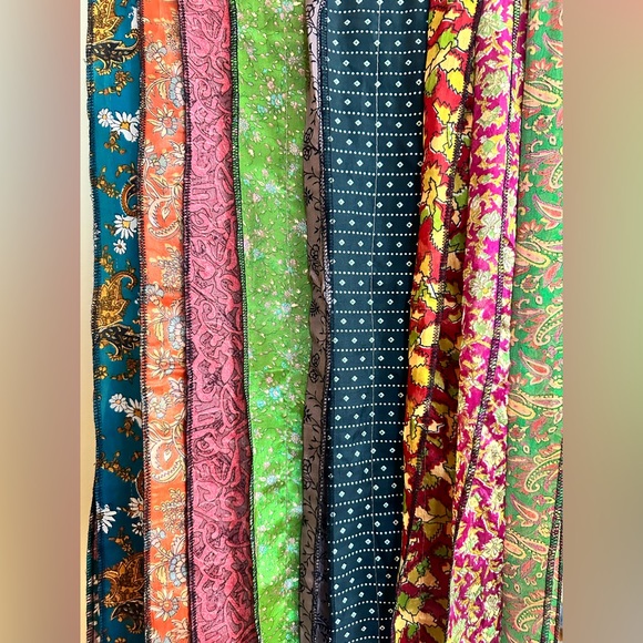 Patterned Silk Scarf - Picture 5 of 7